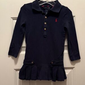 Ralph Lauren Kids Polo Dress in Navy